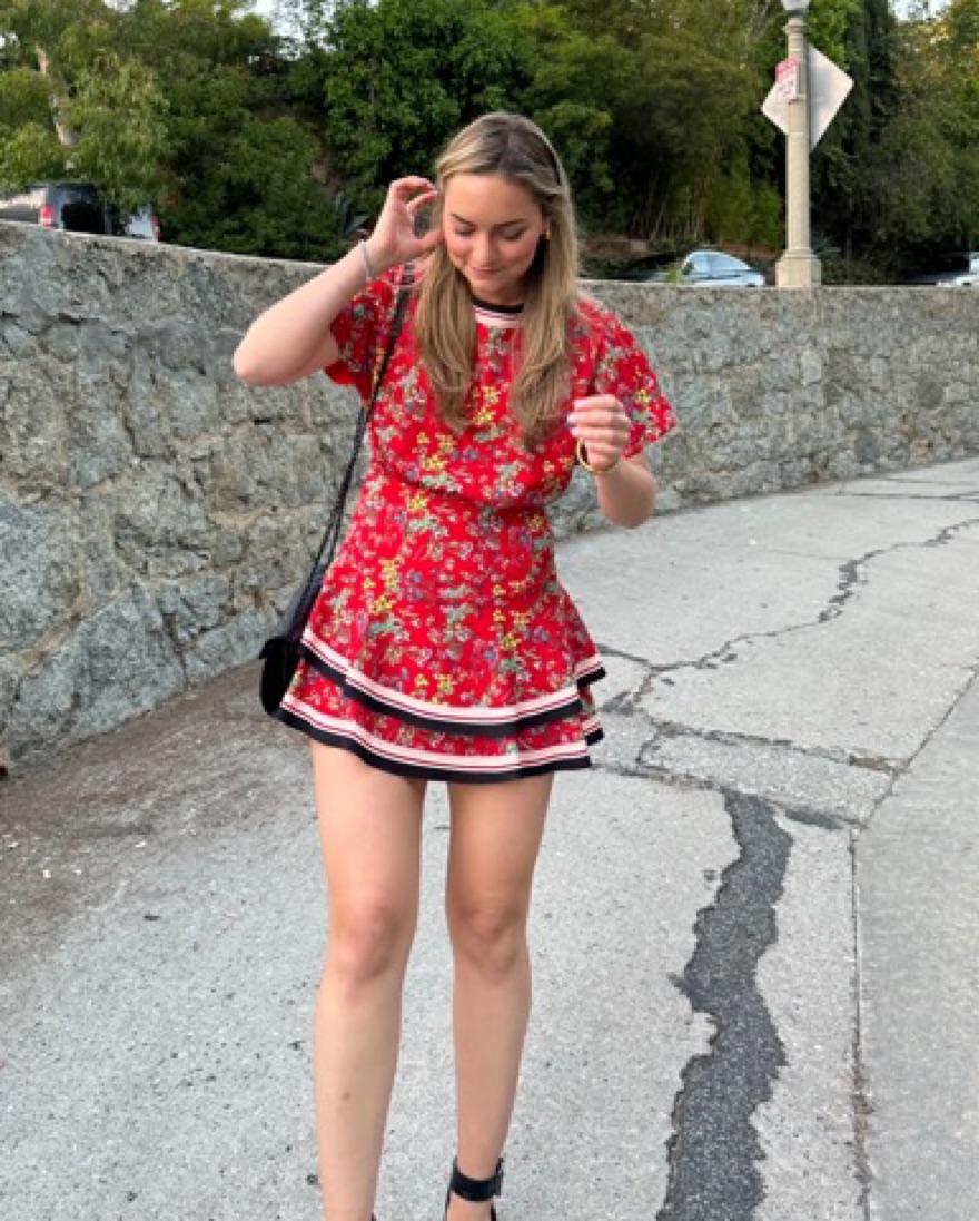 Alice & Olivia Red Floral Dress by Alice & Olivia - Pickle