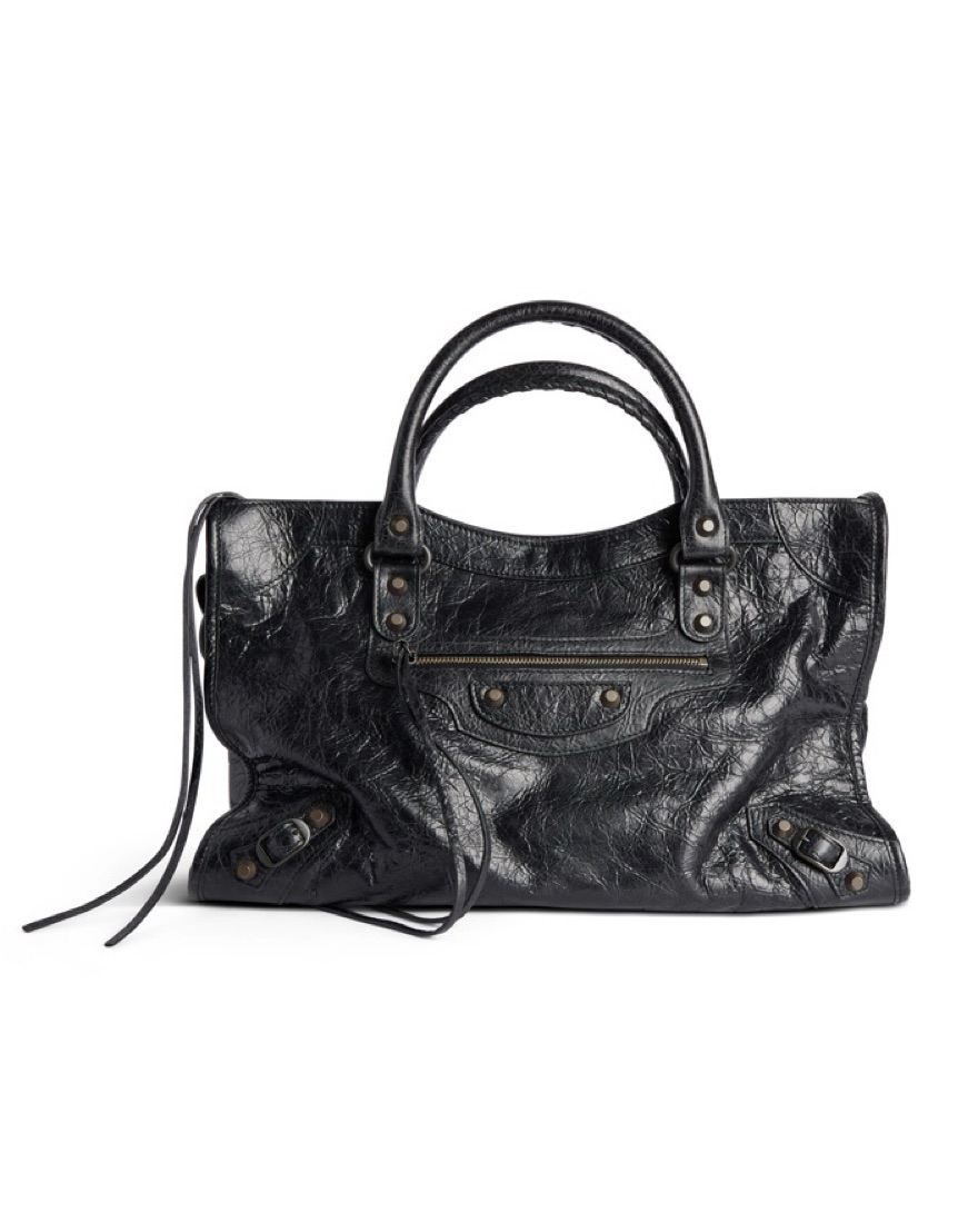 Balenciaga Black Leather Medium City Bag by Balenciaga - Pickle