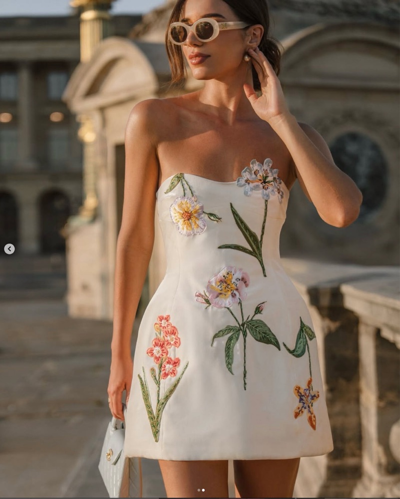 Leo Lin Rosario Velvet Mini Dress by Leo Lin - Pickle