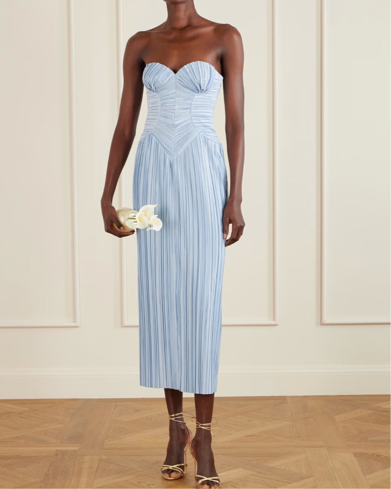 Cult Gaia Ashika Gown in Coastal by Cult Gaia - Pickle