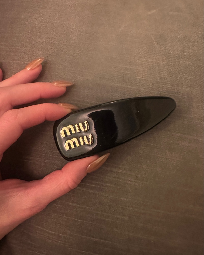 Miu Miu Hair Clip by Miu Miu - Pickle