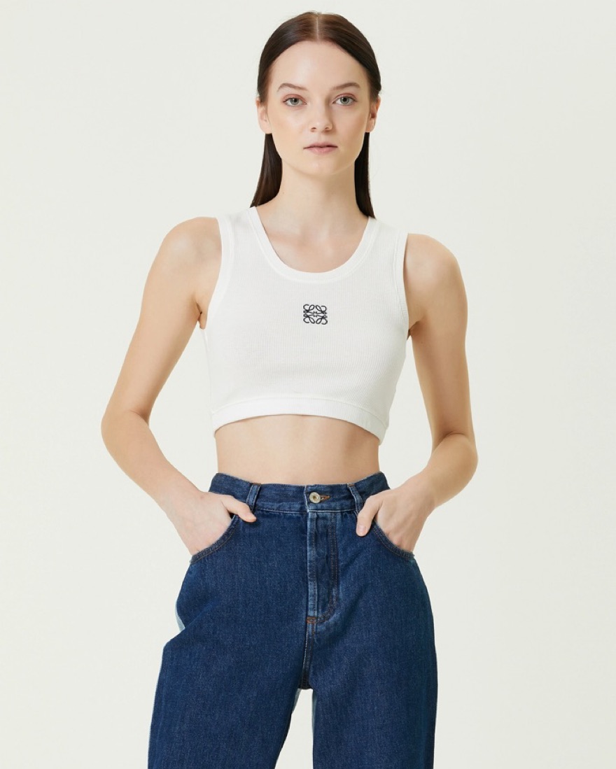 Loewe Anagram Crop Tank by Loewe - Pickle