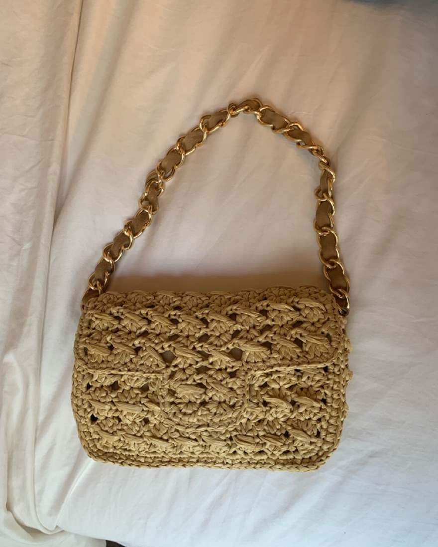 Caterina Bertini Woven Shoulder Bag by Caterina Bertini - Pickle