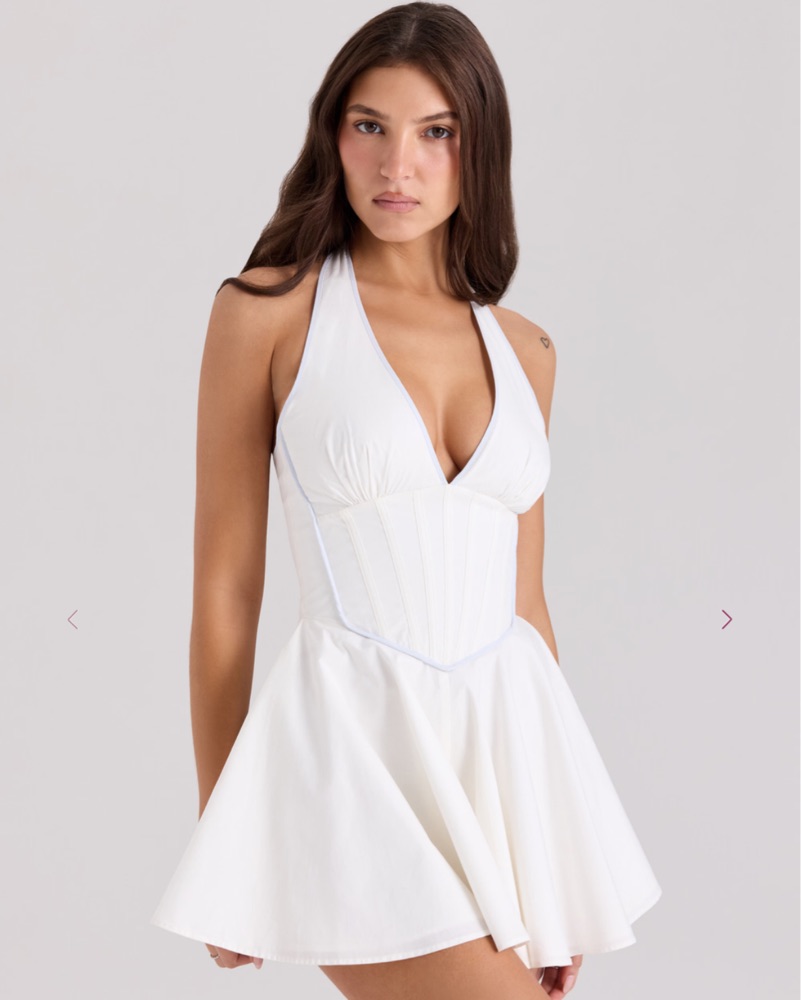 House Of CB Halter Neck Romper by House of CB - Pickle