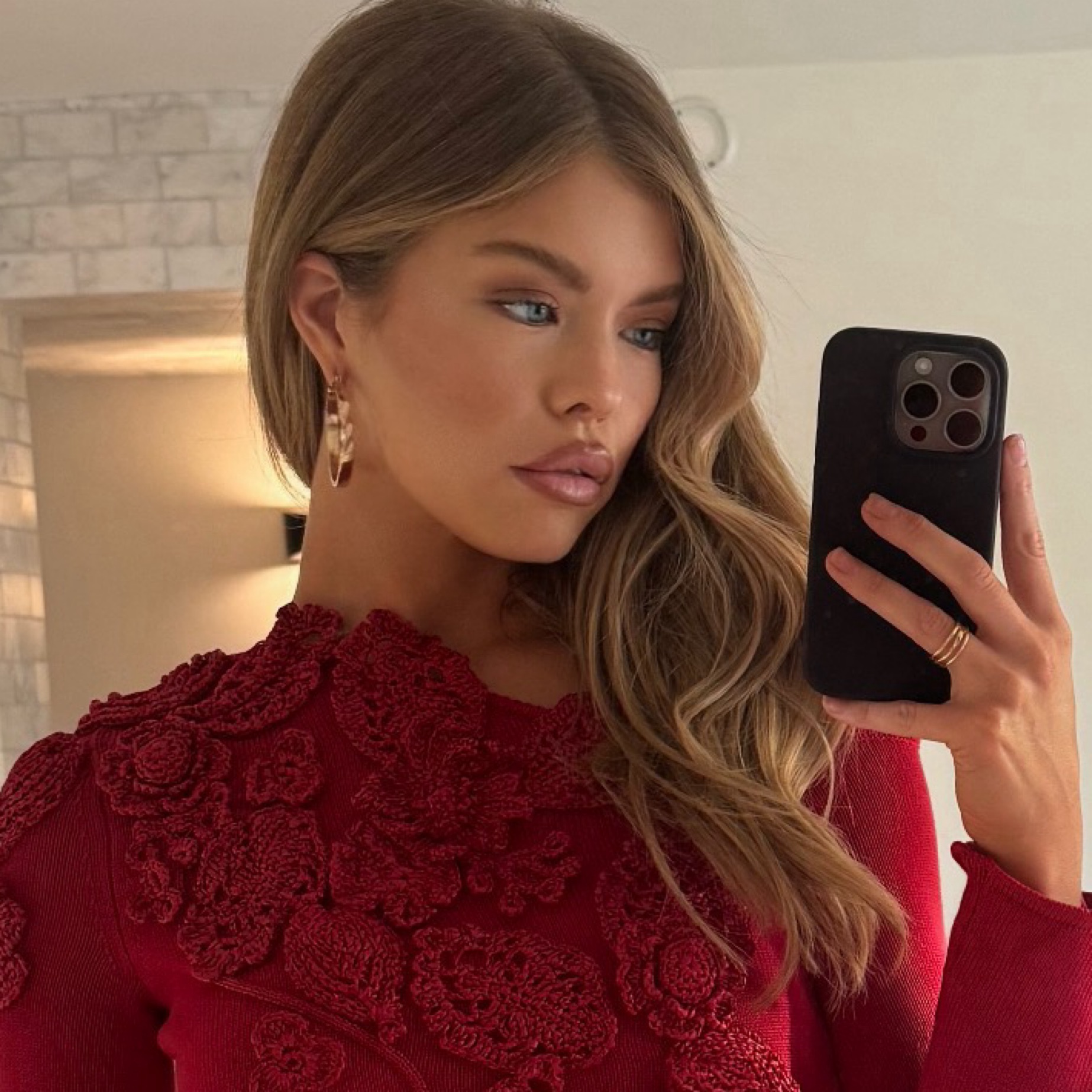 hot pink maxi dress Hot Pink Lace Maxi Dress main image 1