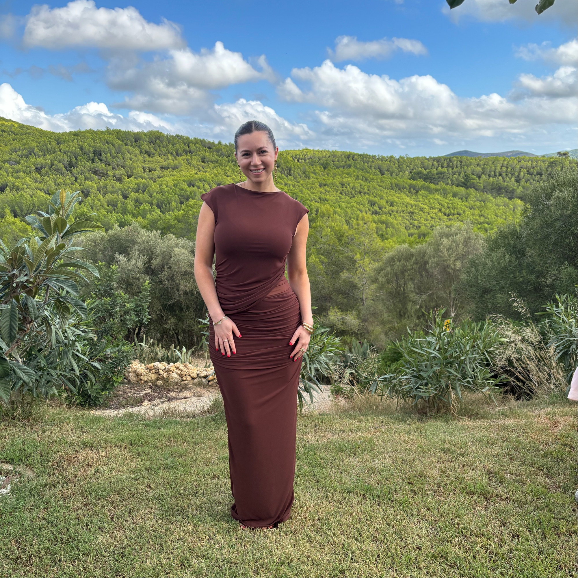 polka dot orange dress Linen Belted Tank / Brown COLOR:Midnight Classic Minimalist Designer Wedding Step into effortless elegance Style:BR0113D