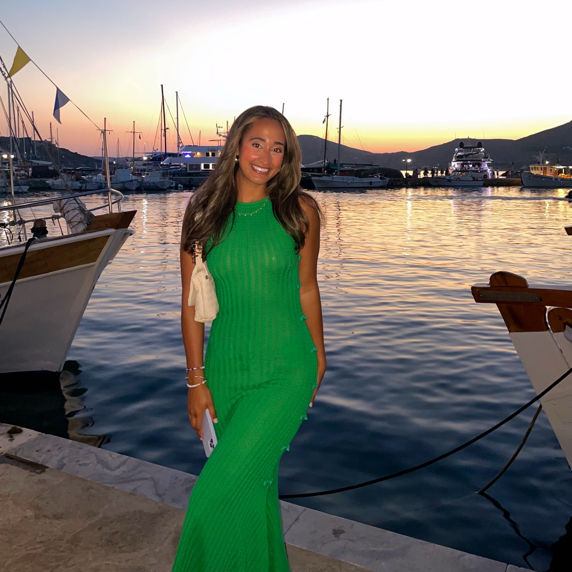 closet green dress Cole's shimmer mini bodycon dress