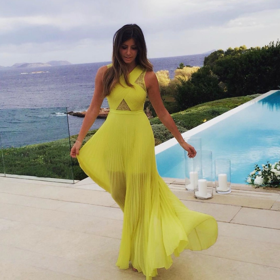 Halston Heritage Gold Gown by Halston Heritage - Pickle