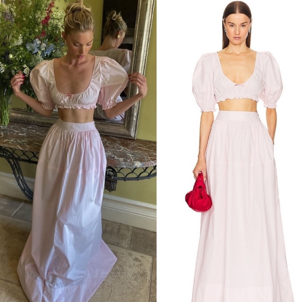 Helsa Poplin Top & Maxi Skirt Set by Helsa | Pickle